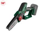 Cordless mini chainsaw with battery and protective guard