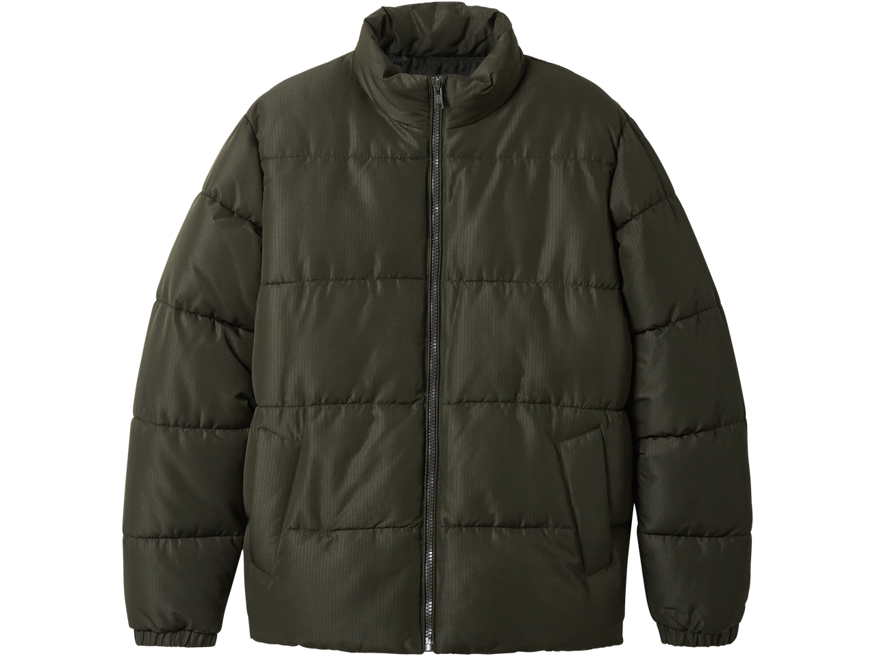 Esmara® Men tamsiai žalia vyriška dygsniuota termo striukė.