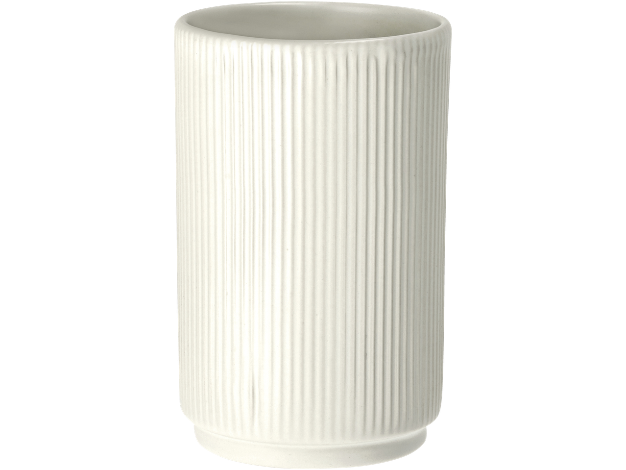 LIVARNO HOME toiletborstel van keramiek, wit met geribbelde textuur