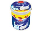 Milbona XXL Greek Style Yogurt, creamy, 1.1kg tub with a Greek island design.