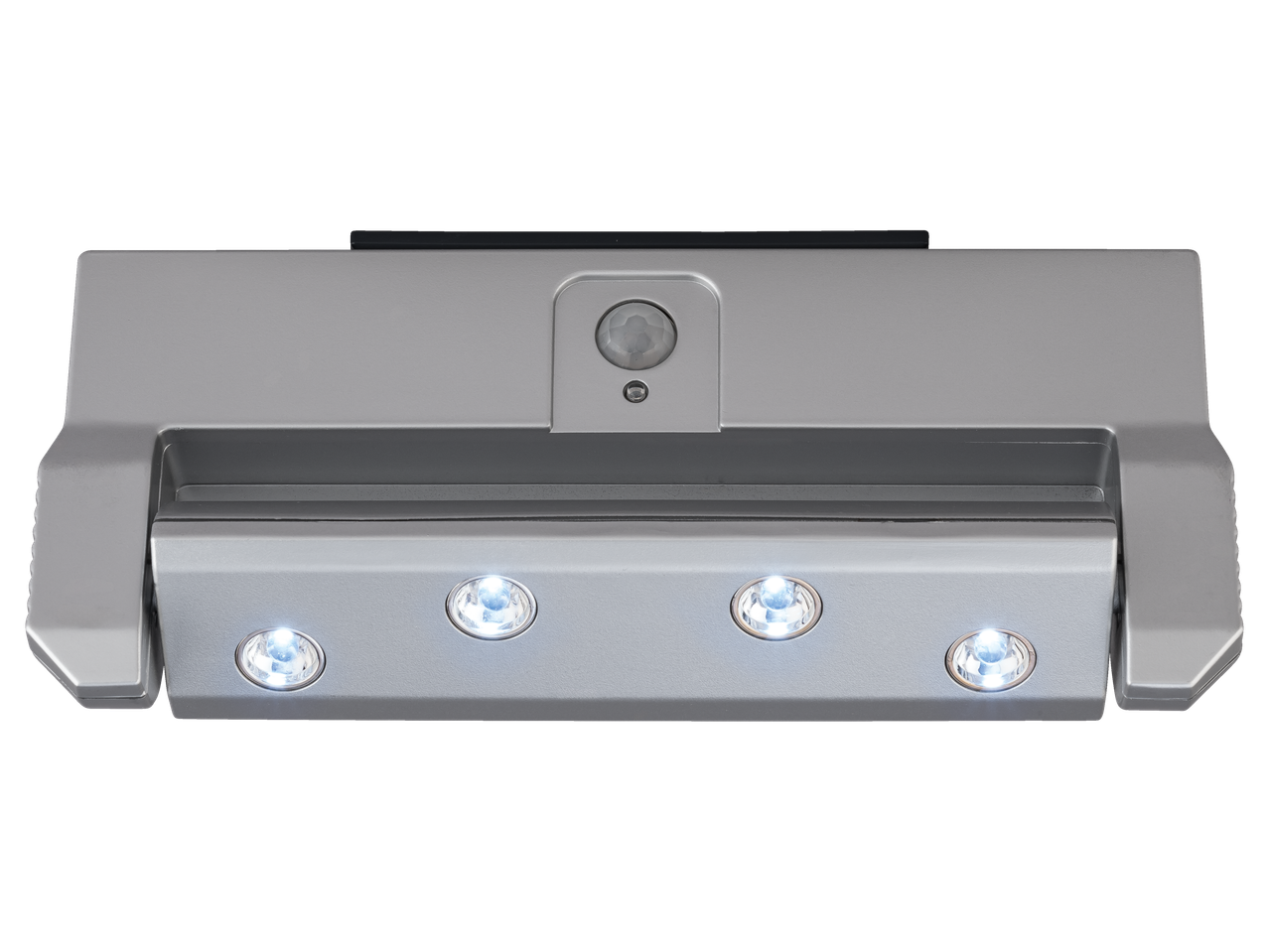 Vier LED lampen met bewegingssensor.