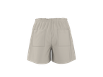 Pantaloni scurți de damă ESMARA, bej deschis, cu talie elastică și buzunare aplicate