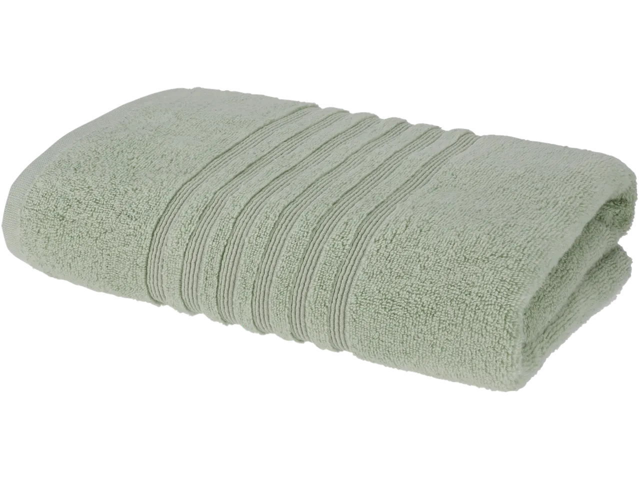 Livarno Prosop: Zeleni ručnik s rebrastim uzorkom, presavijen
