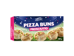 Pães de Pizza Trattoria Alfredo Prosciutto: Pacote de 250g com quatro pães recheados.