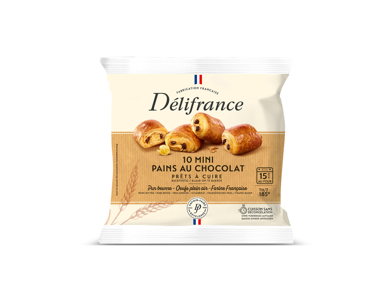 Délifrance mini chocolade croissants: 10 klaar om te bakken.