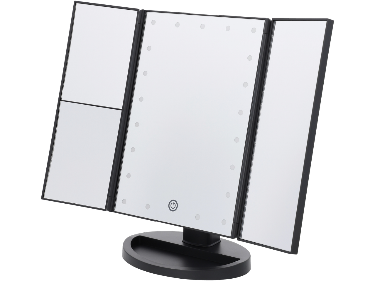 Cien BEAUTY LED makiažo veidrodis su trimis plokštėmis ir apšvietimu