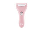 Rozā elektriskais epilators ar pīlinga rullīšiem un skaistumkopšanas logotipu.