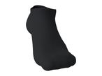 A single black ankle sock, shown from a side angle, on a white background.