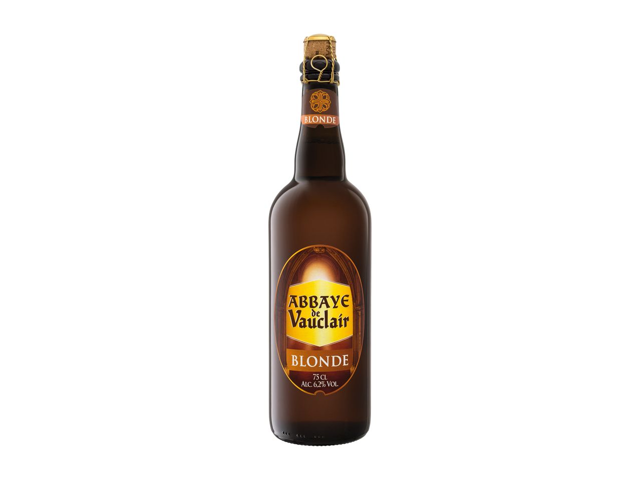 Μπουκάλι μπύρας Abbaye de Vauclair Blonde.