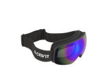 Crivit ski goggles with iridescent lenses and a black strap