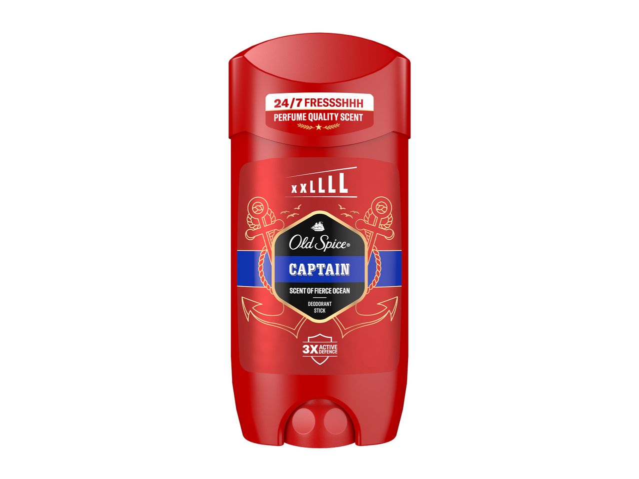 Deodorant Old Spice Captain cu parfum de ocean, 24/7 Fressshhh, 3X Active Defence.