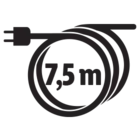 Cablu de 75 cm.
