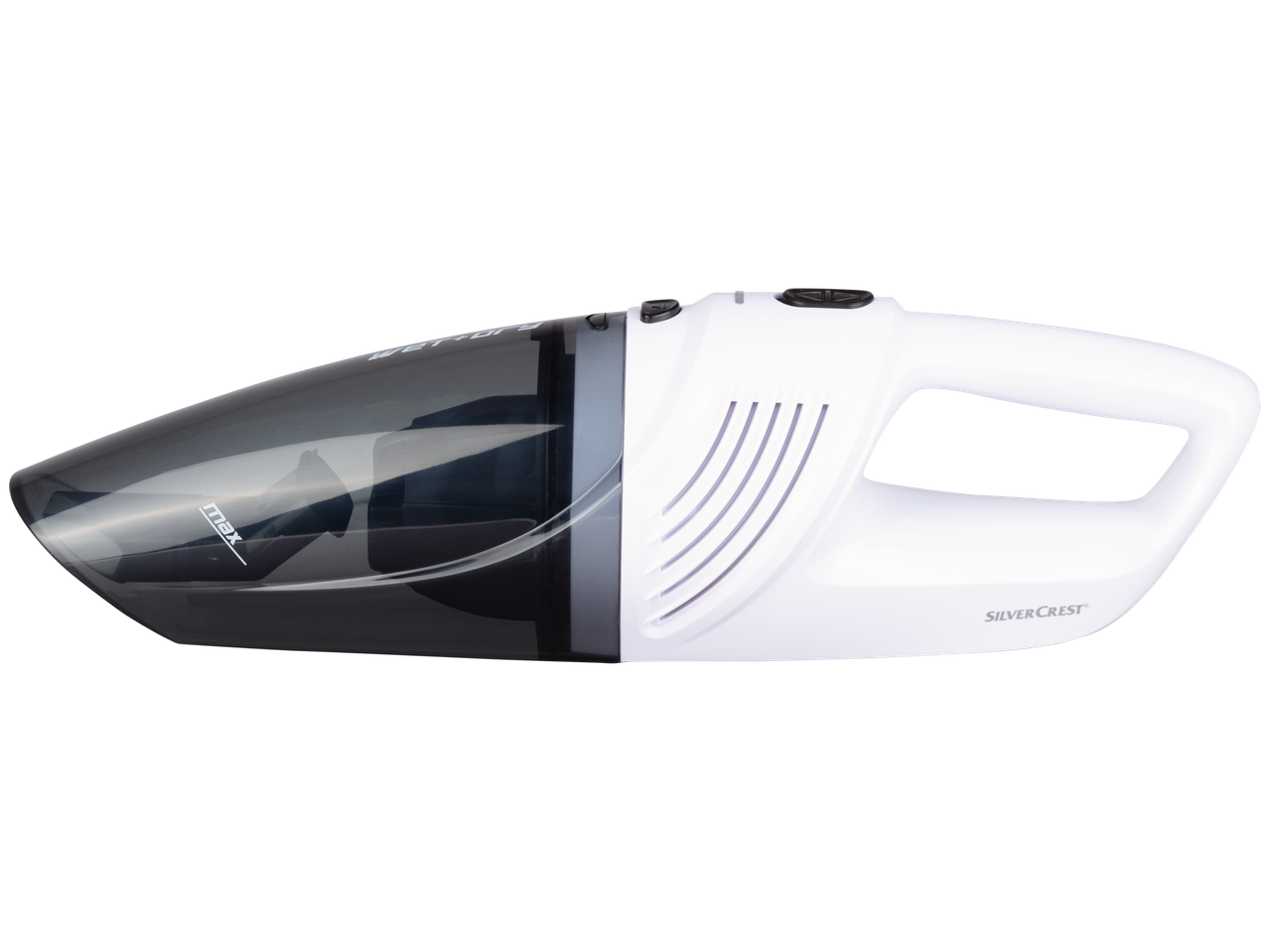 Baltas ir juodas rankinis dulkių siurblys SILVERCREST®