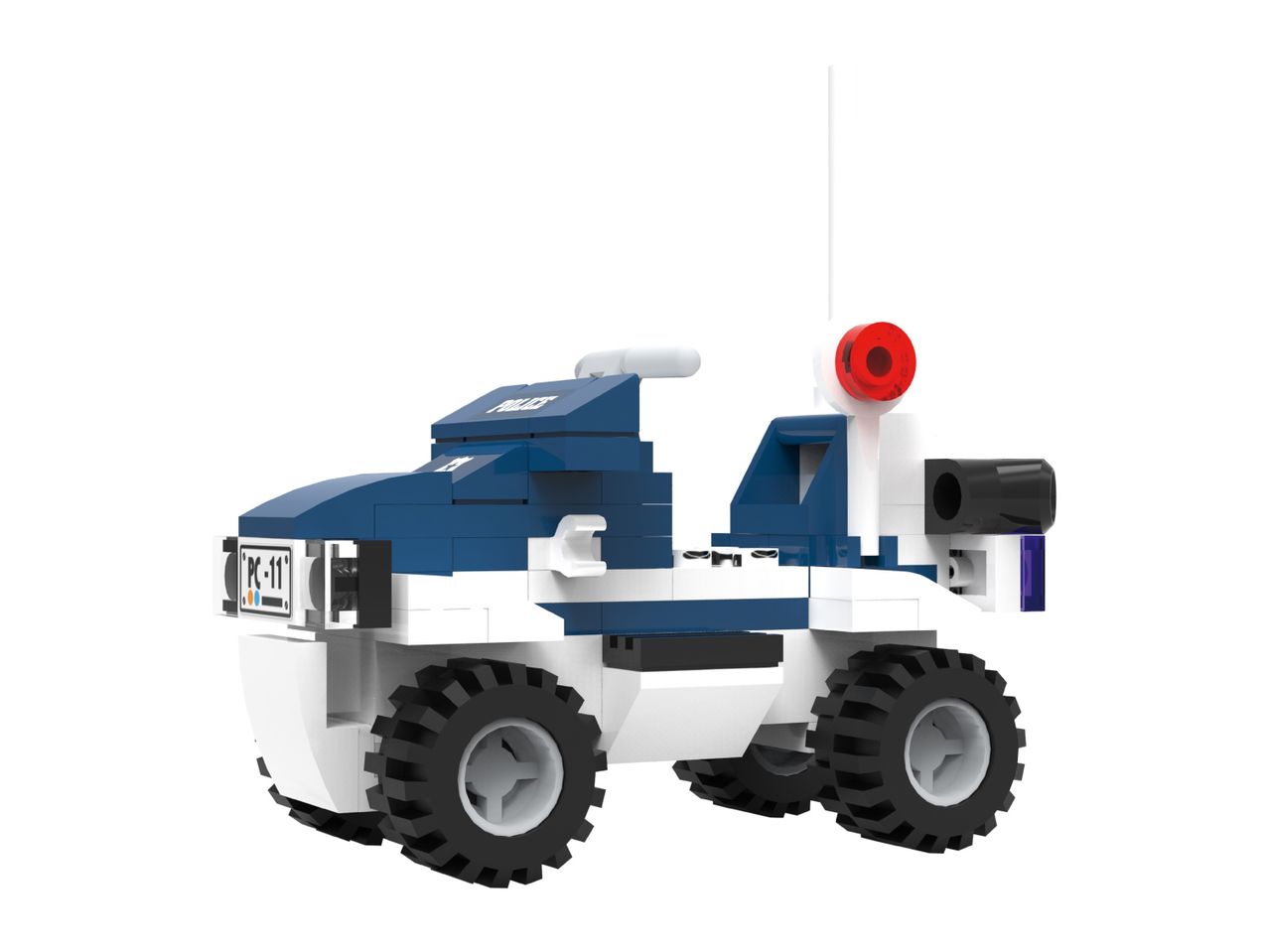 Police Quadbike Building Bricks Set - 79 Pieces