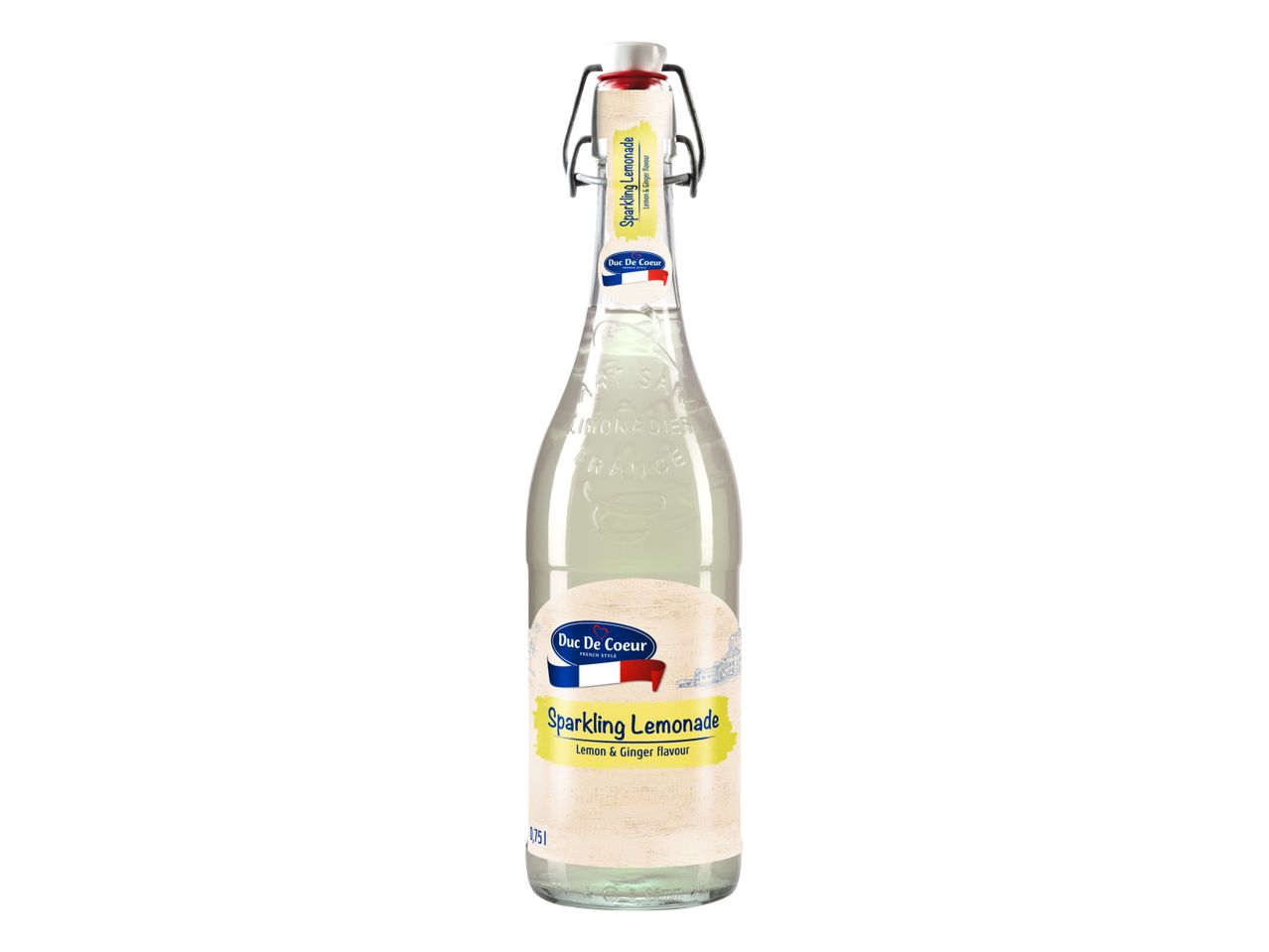 Duc De Coeur Sparkling Lemonade, lemon & ginger flavour.