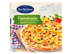 Duc De Coeur Franse stijl bevroren Flammekueche, groente- en kaastaart.