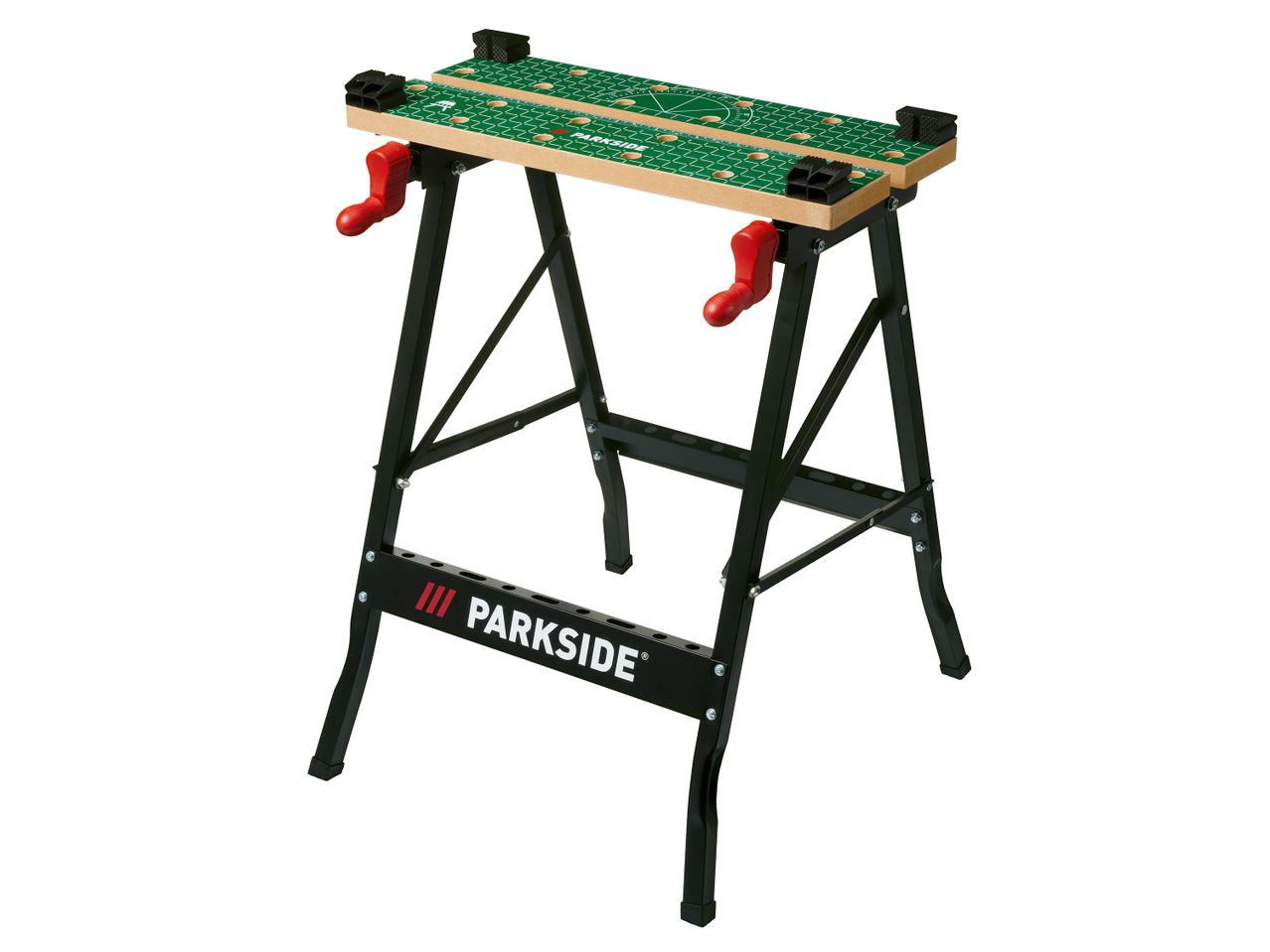 Parkside márkájú összecsukható munkapad.