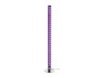 Purple glitter floor lamp with a chrome base