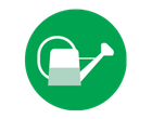 Symbole d'arrosage.