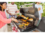 Summer barbecue: burgers, chicken, and grilled vegetables.