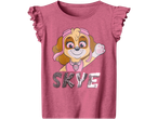 Rosa t-shirt för flickor med Skye från Paw Patrol.