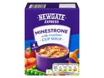 Newgate Express Minestrone soup with croutons: 4 sachets.