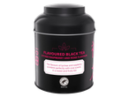 Black tea tin with lychee, raspberry, and rose flavour, Rainforest Alliance certified.