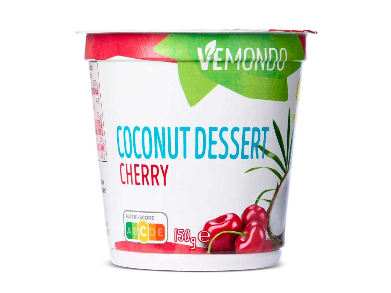 Vemondo kokosdessert met kersen (150g).