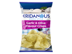 Eridanus Griekse stijl, chips met knoflook en olijven smaak.