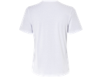 Vit t-shirt med korta ärmar för kvinnor.
