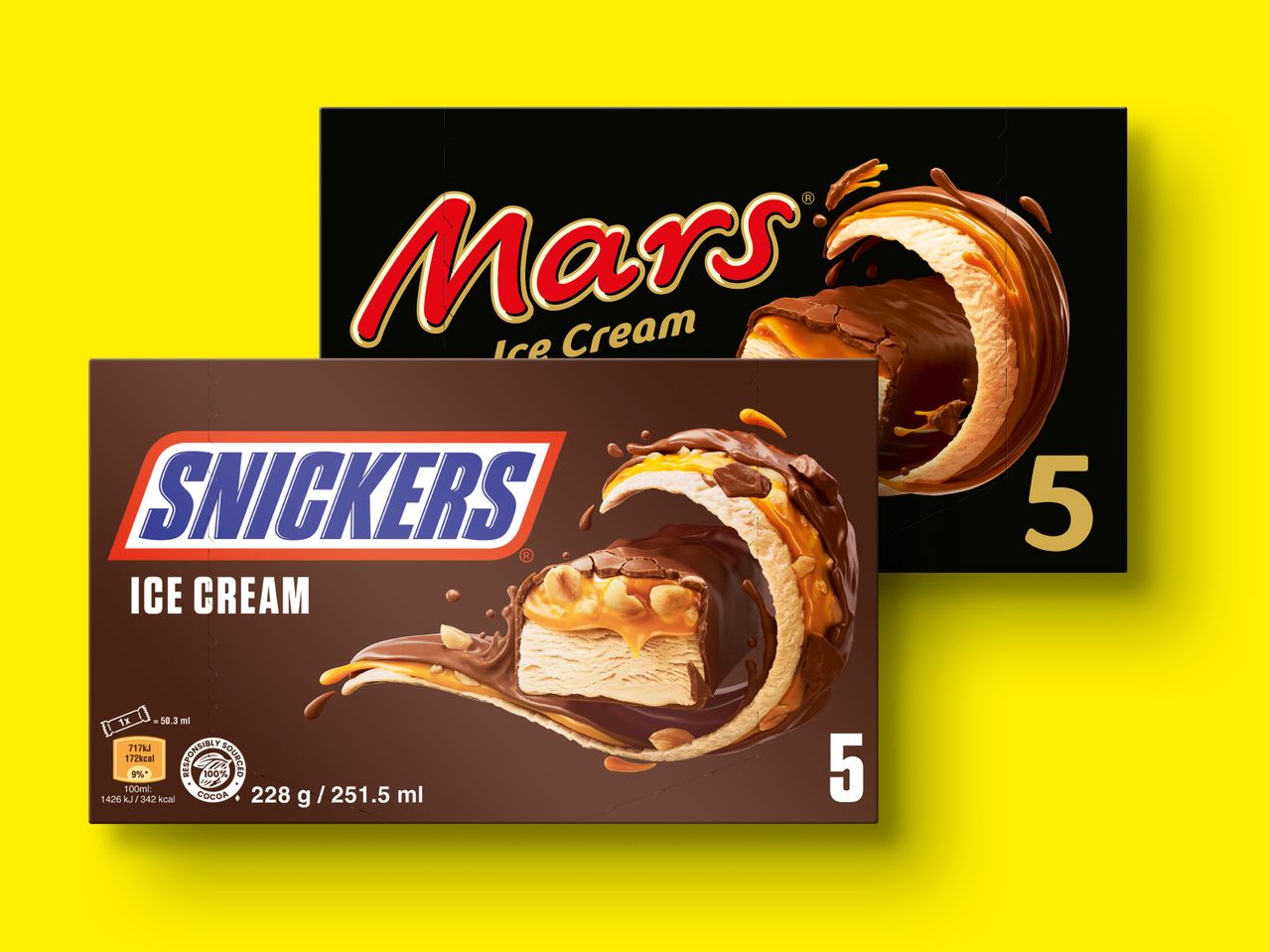 Gehe zu Vollbildansicht: Snickers/Mars/Bounty Eisriegel - Bild 1