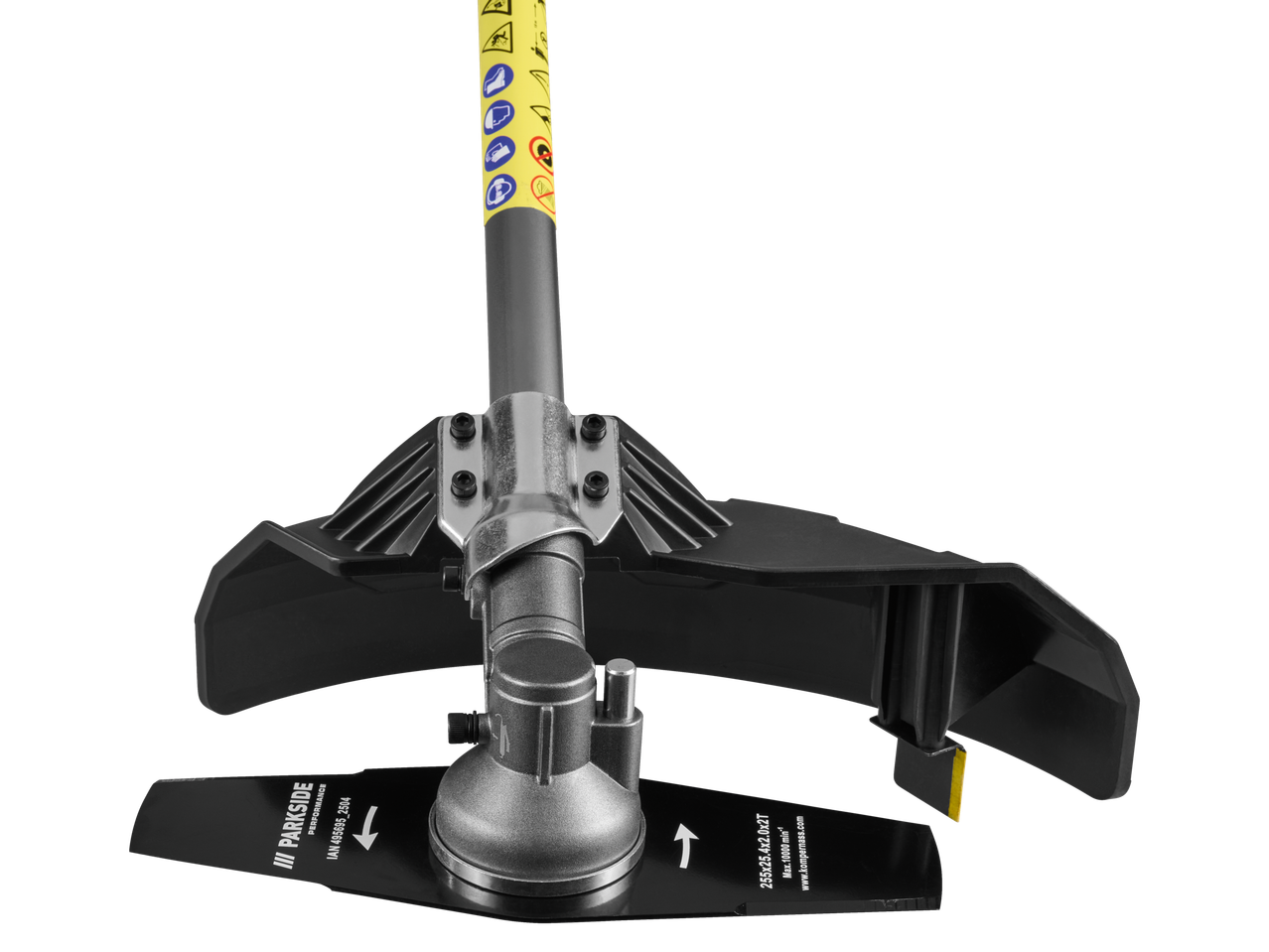 Parkside Performance® 2-u-1 akumulatorski trimer s nastavkom za oštricu.