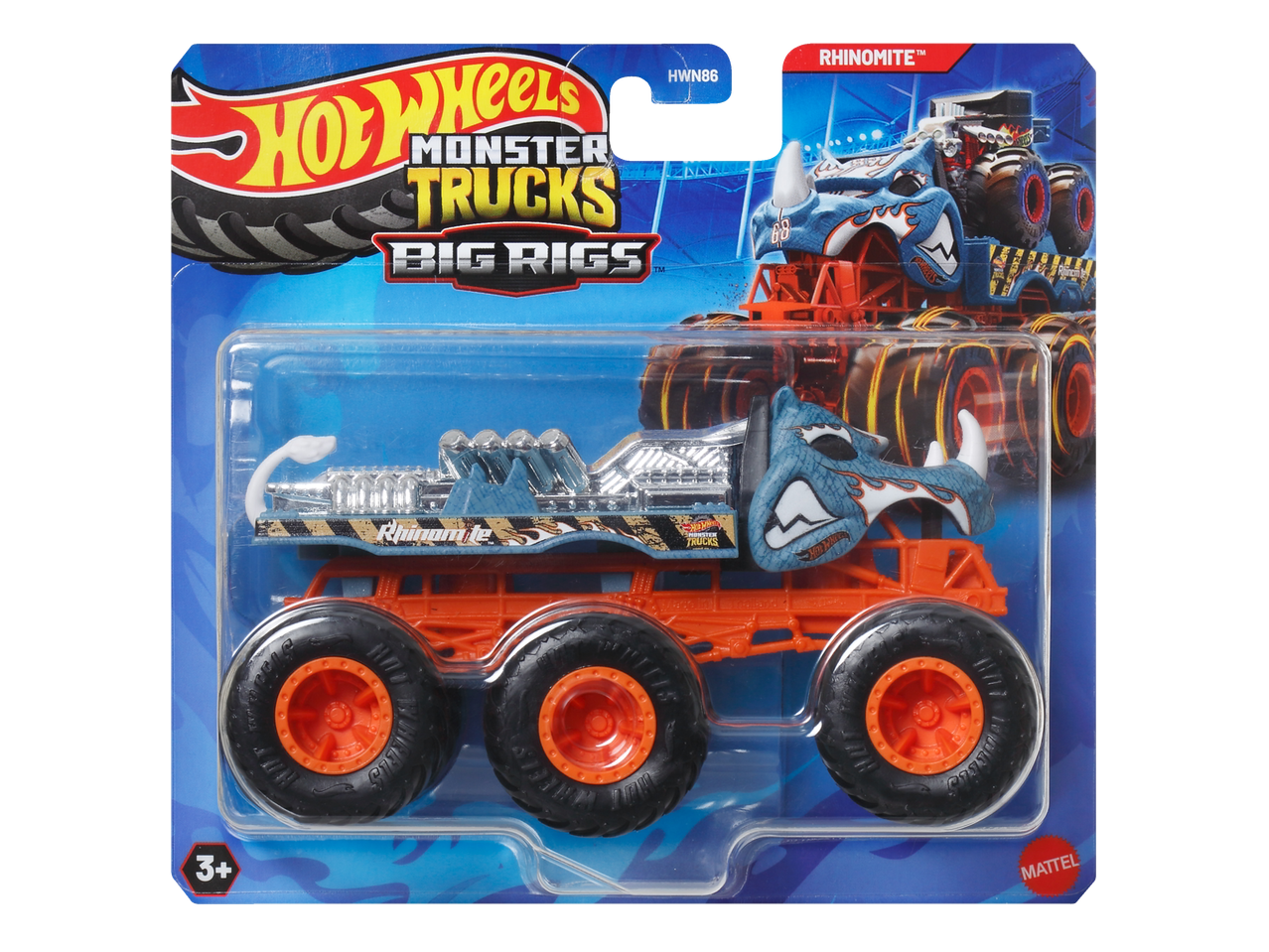 Hot Wheels Monster Trucks Big Rigs: RhinoMite  monster truckas.