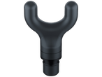 Black Y-shaped massage head for a massage gun.