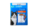 Coshida: kattenvoer, vlees en vis in gelei.