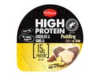 Milbona High Protein Chocolate & Vanilla Pudding, χαμηλών λιπαρών, χωρίς πρόσθετη ζάχαρη.