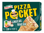 Pizza Pocket Trattoria Alfredo: queijo e bacon.