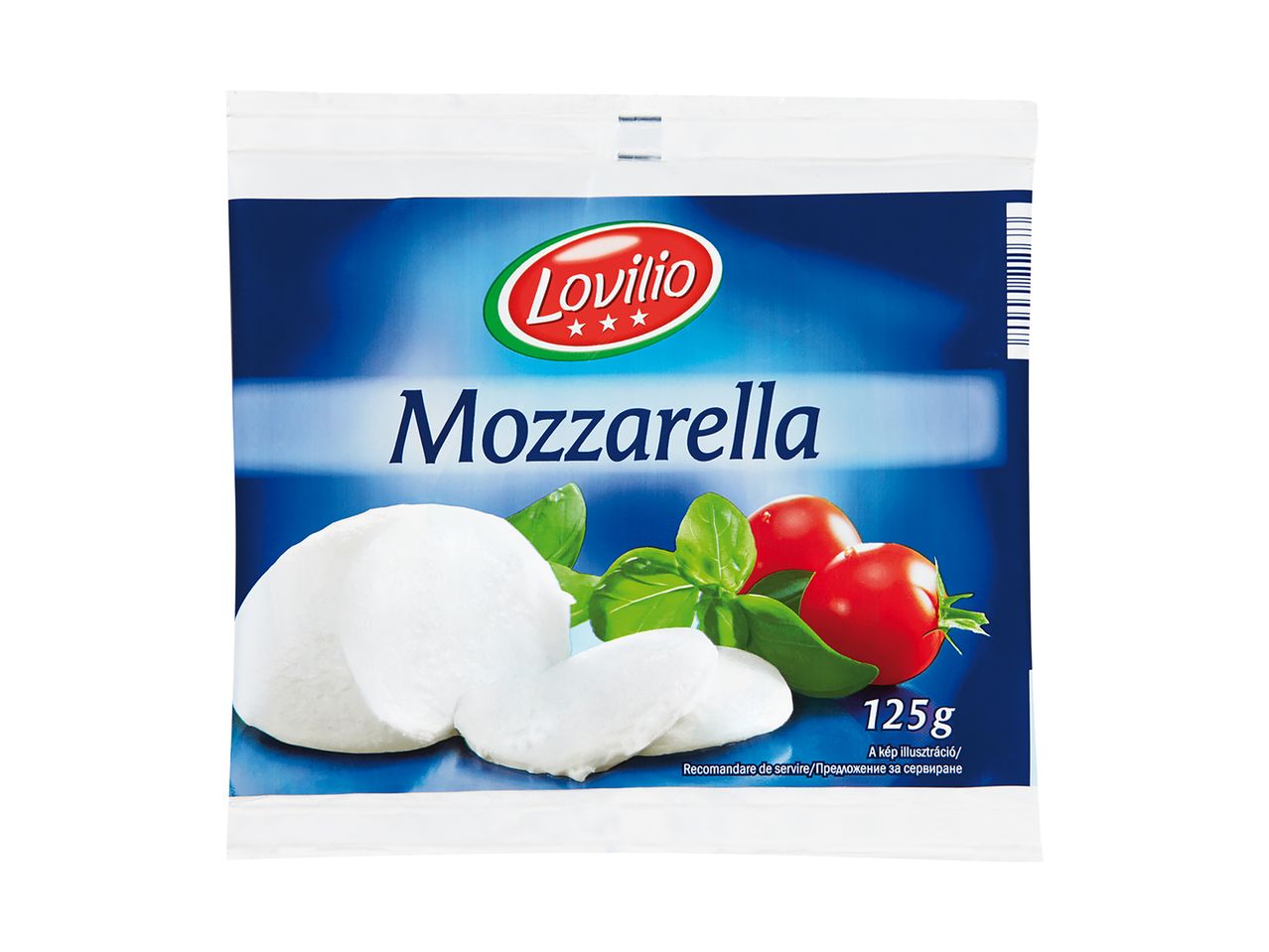 125g Lovilio mozzarella csomag.