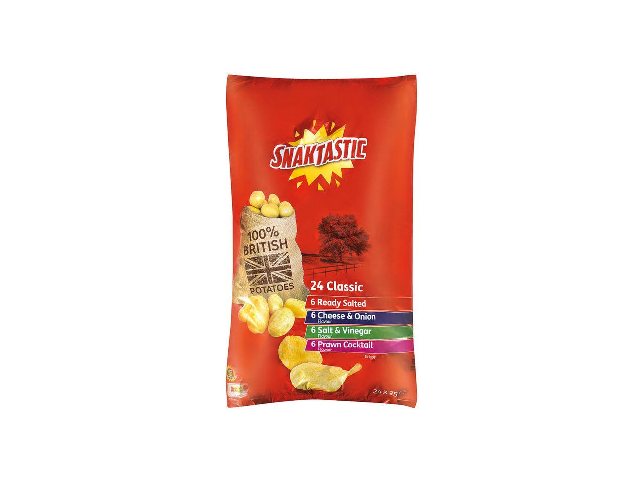 Go to full screen view: Snaktastic Classic Crisps multipack - Image 1