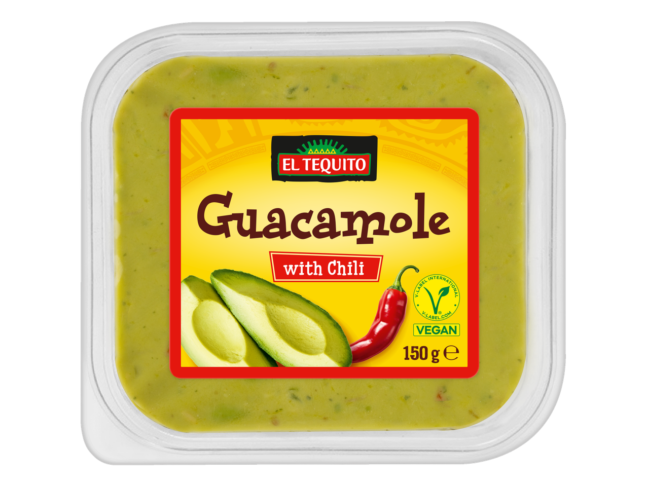El Tequito guacamole su čili, veganiškas, 150g