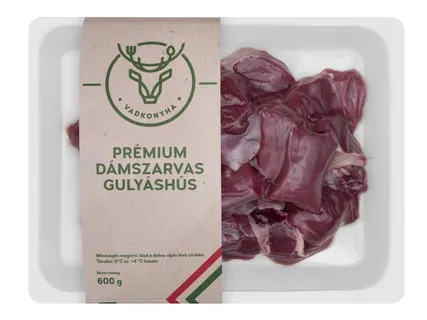Dámszarvas gulyáshús