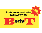 Årets supermarkeds-bakeoff 2026 Bedst-mærke med et brødikon.