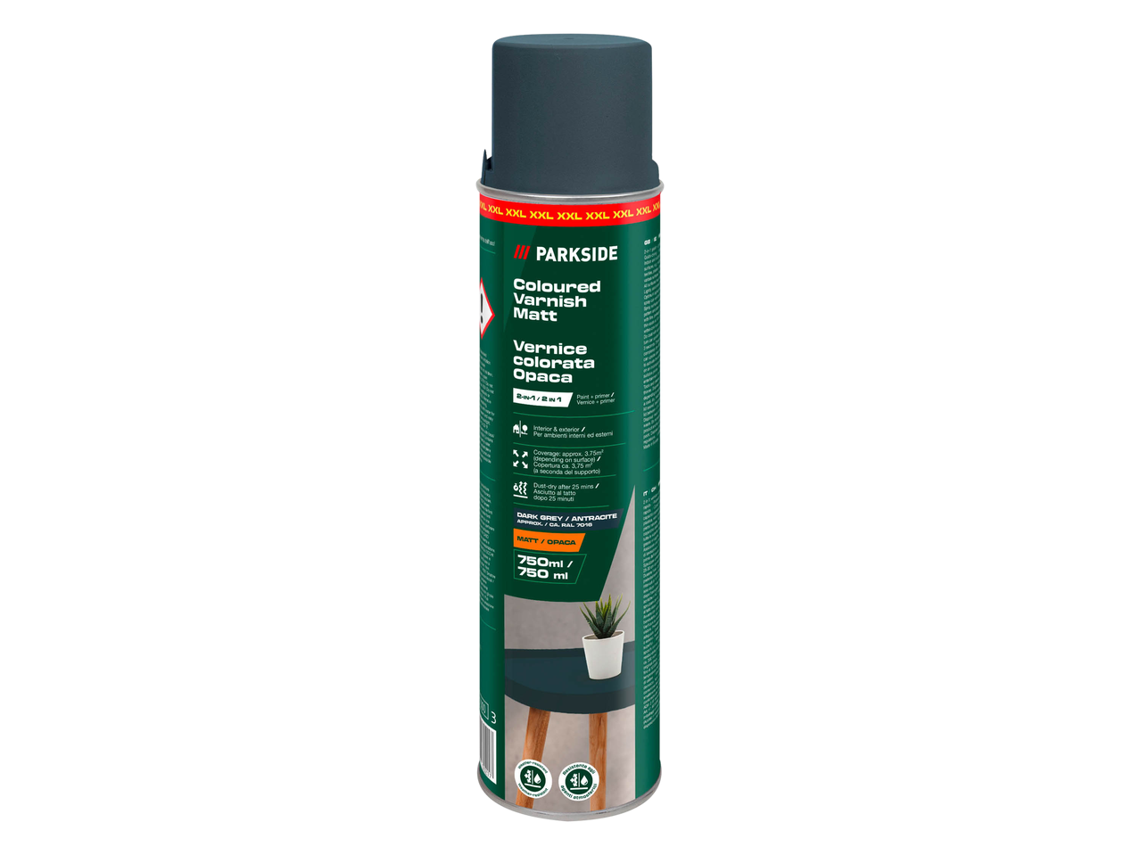 Vernice spray trasparente o colorata, 750 ml