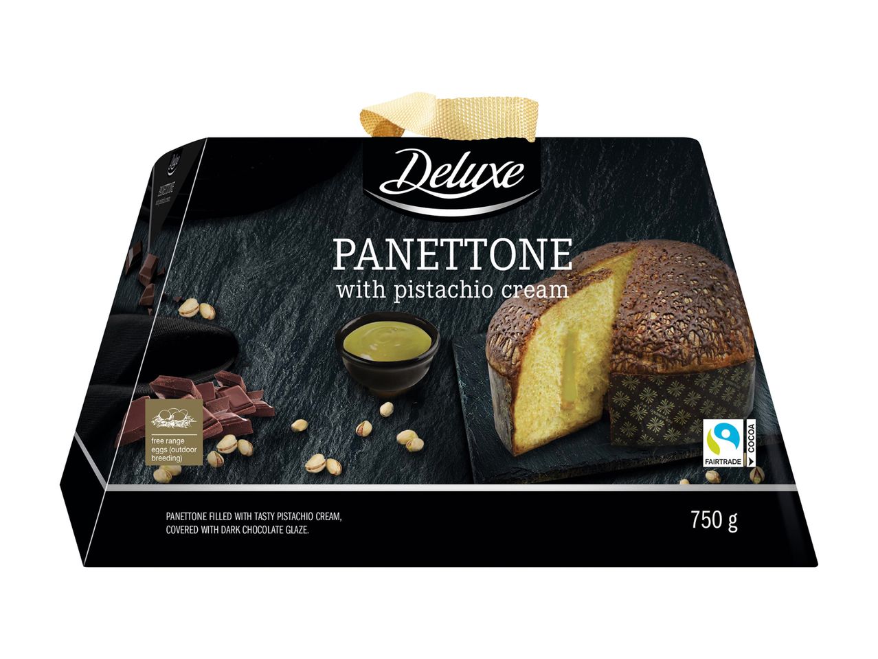 Accesați vizualizarea pe ecran complet: Panettone cu cremă de fistic - Imagine 1