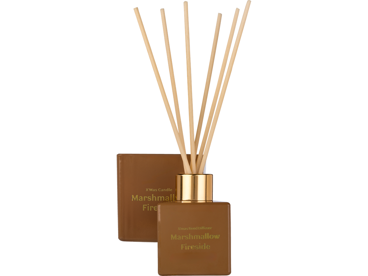 LIVARNO home Marshmallow Fireside aromātiskās sveces un difuzora komplekts.