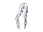 Light green leggings with a purple splatter pattern