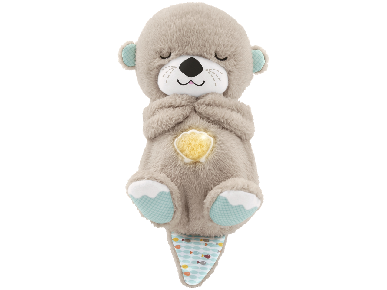 Fisher-Price Schlummer-Otter: Plüschotter mit leuchtender Muschel.