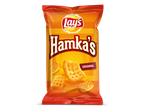 Zakje wafelchips met de tekst 'Hamka's Original'.