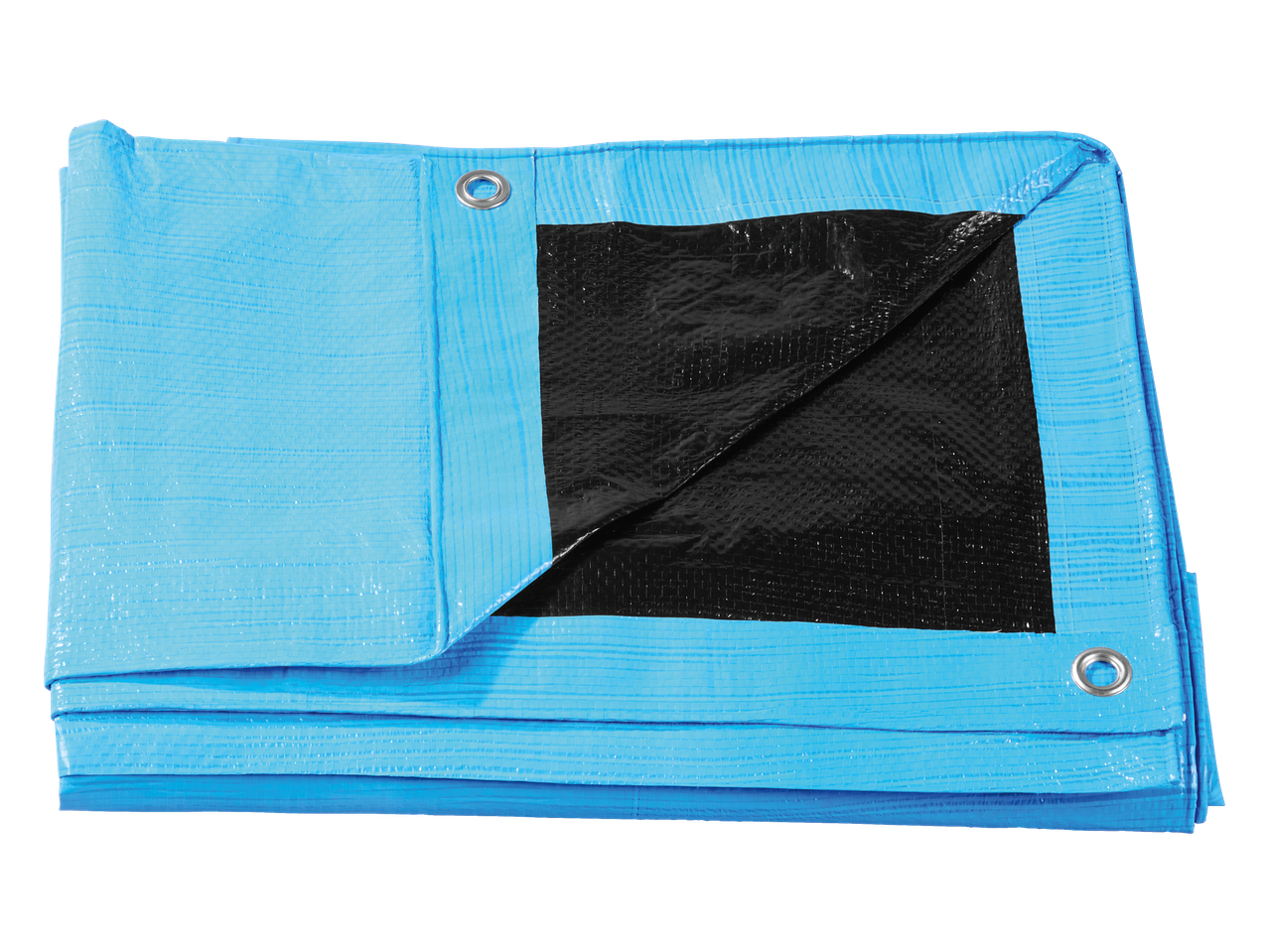 Prelată universală PARKSIDE, albastru și negru, pliată.