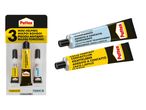Paket Pattex mini lepila: kontaktno lepilo (prozorno in klasično), super lepilo (gel in tekoče).